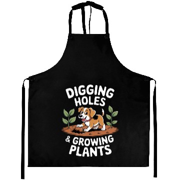 Discover Digging Holes & Growing Plants – Fun Dog Gardening Aprons