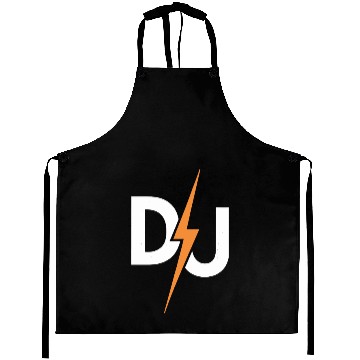 Discover DJ Lightning Bolt – High-Energy Music Lover Logo Aprons