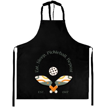 Discover Eat. Sleep. Pickleball. Repeat. Aprons