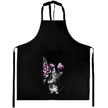 Discover Subtle Floral Anti Trump Flowers Foxglove Daisy Aprons