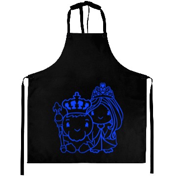 Discover 2 Ducks King Queen Prince Princess Couple Crown Aprons