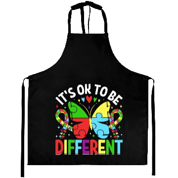 Discover It’s OK to Be Different Autism Awareness Butterfly Aprons