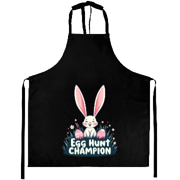 Discover Egg Hunt Champion Bunny Design Aprons