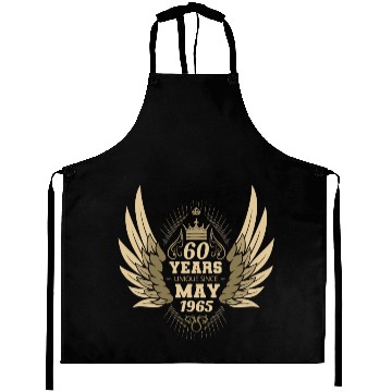Discover 60th birthday angel wings unique since May 1965 Aprons