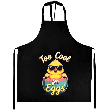 Discover Too Cool for Eggs Easter Chick Aprons