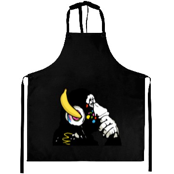 Discover DJ chimpanzee , Banana headphones Aprons