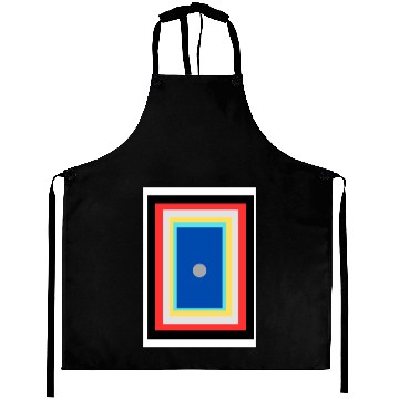 Discover White Minimalist Line Doodles Creative Page Bor Aprons