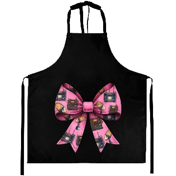 Discover Coquette Bow Ham Radio Pattern Operator Aprons