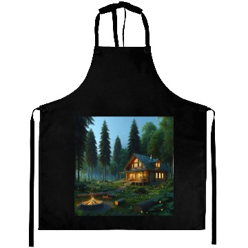 Discover Log Cabin Fireflies Aprons