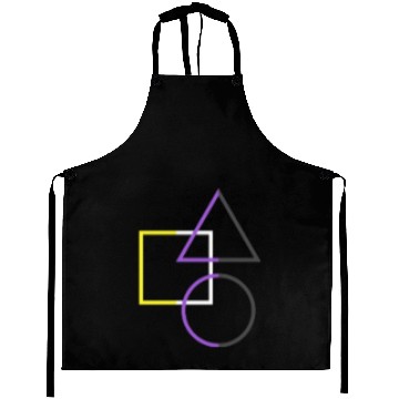 Discover Nonbinary Pride Shapes Triangle Circle Square Aprons