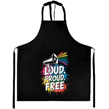 Discover Loud Proud Free Colorful Expression Aprons