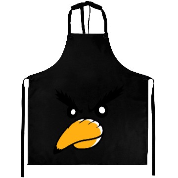 Discover Raven bird looks evil cool funny comic humor face Aprons