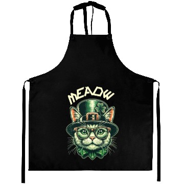 Discover Meow , funny cat Aprons