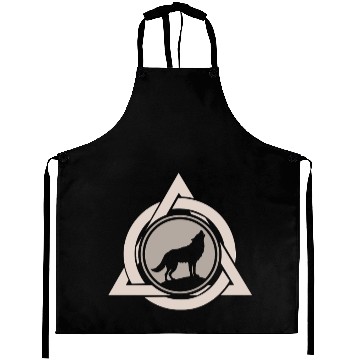 Discover Alter Otherkin Therian Theta Delta Logo Wolf Alpha Aprons