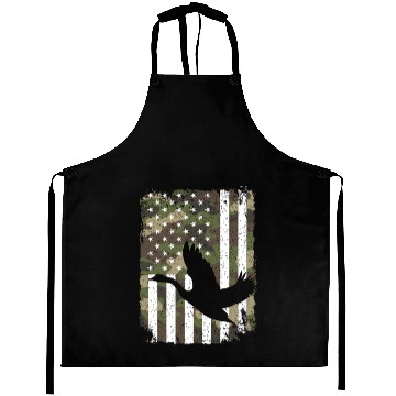 Discover Goose Hunting Camo US Flag For Hunter Camouflage Aprons