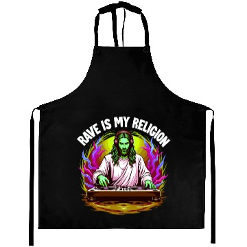 Discover Rave Techno House Party EDM Festival Goa Electro Aprons