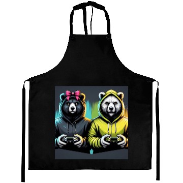 Discover Gamer Bears Aprons