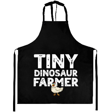 Discover Tiny dino farmer - Dinosaur Funny Dinosaur Farmer Aprons