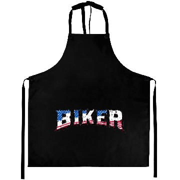 Discover Motorcycle Biker | USA Flag | Biker & Dad Gift Aprons