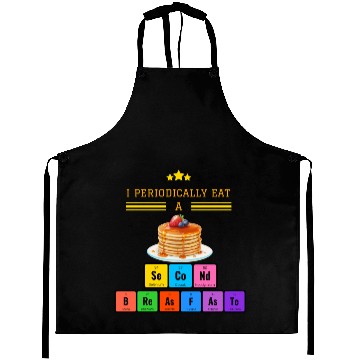 Discover Funny Periodic Table Pancake Science Humor Aprons