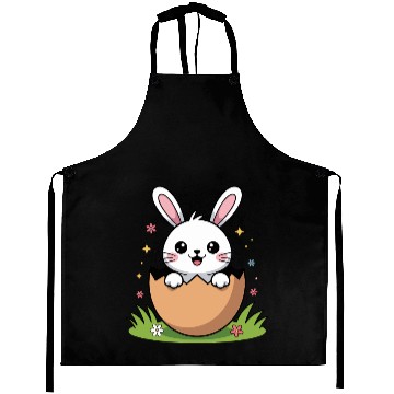 Discover Easter Bunny Hatching Kawaii Egg Aprons