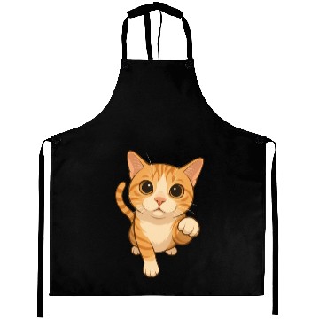 Discover Cute Meow Cat Design for Cat Lovers Aprons