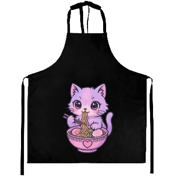 Discover Kawaii Cat Ramen Aprons