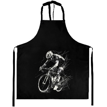 Discover Cycling Guy Drawing Aprons