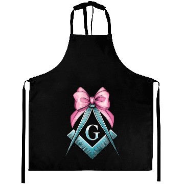 Discover Coquette Bow Square Compass Freemasonry Mom Aprons