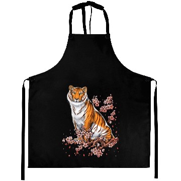 Discover Cherry Blossom Tiger Aprons