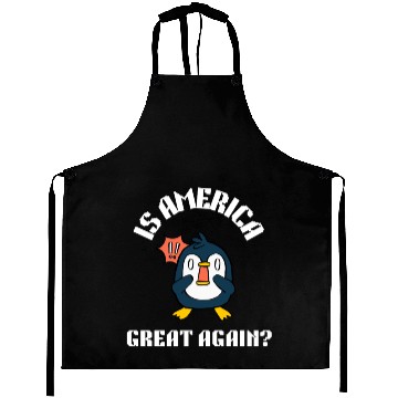 Discover Funny no tariffs penguin Aprons