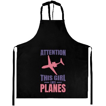 Discover Plane Lover Girl Aprons