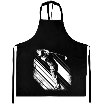 Discover Golfer Graphic Aprons