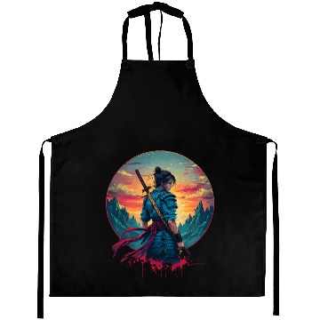 Discover Female Samurai Warrior Aprons