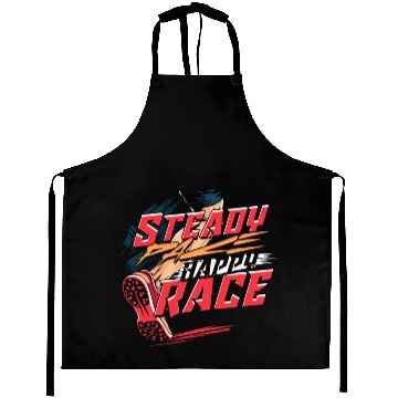 Discover Marathon Marathoner Steady Place Happy Race Aprons