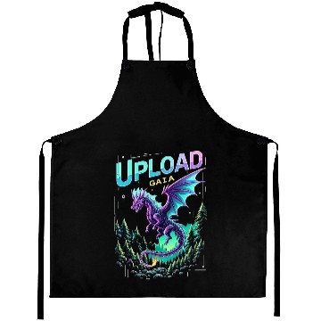 Discover Fantasy Dragon Artwork with Upload Gaia Text Aprons