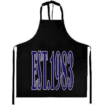 Discover EST. 1983 Blue & White Vintage Aprons – Born