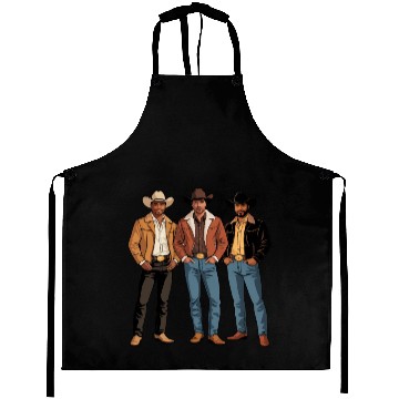 Discover Cowboy Black African American Rodeo Aprons