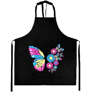 Discover Flower with beautiful butterfly Aprons