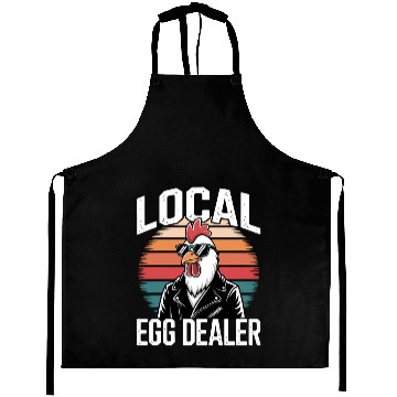 Discover Local Egg Dealer Easter Sunday Retro Vintage Aprons