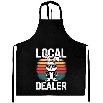 Discover Local Egg Dealer Easter Bunny Retro Egg Farmer Aprons