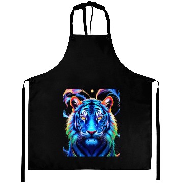 Discover Neon Jungle: Psychedelic Tiger Aprons