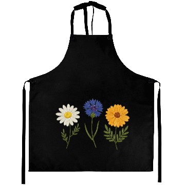 Discover Wildflower Trio Daisy Cornflower Marigold Aprons