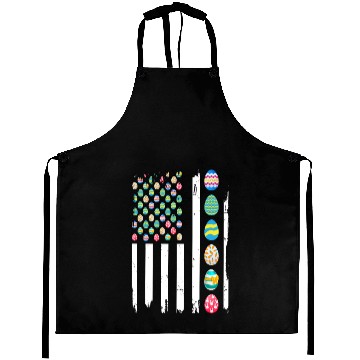 Discover USA Flag Easter Day Eggs Celebrate Patriotic Aprons