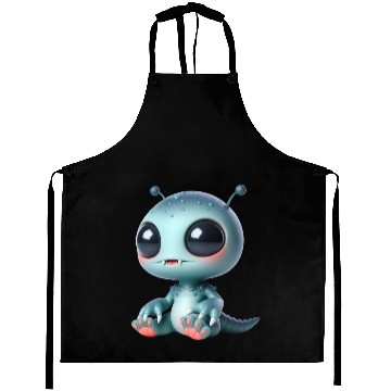 Discover Galactic Alien with Cosmic Aura Aprons