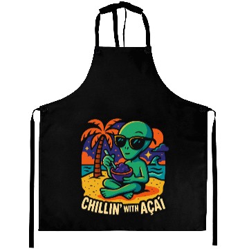 Discover ALIEN ON THE BEACH Aprons