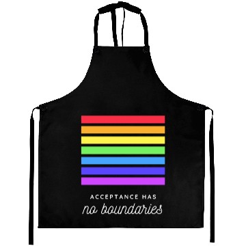 Discover Acceptance Has No Boundaries Pride Graphic Aprons