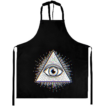 Discover Illuminati - Psychedelic Seeing Eye - Evil Eye Aprons
