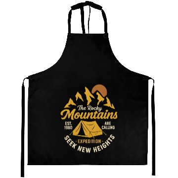 Discover Outdoor Adventure Rocky Mountains Expedition Aprons