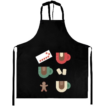 Discover Cute Retro Hot Cocoa Christmas Mug Design Aprons